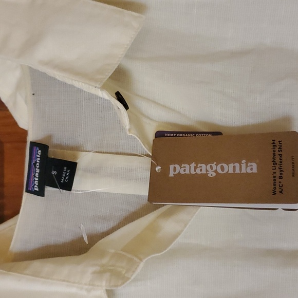NWT Patagonia Womens Yellow button down shirt - Picture 2 of 4